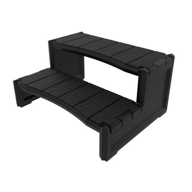 Spa World 2 Tier Moulded Resin - Black