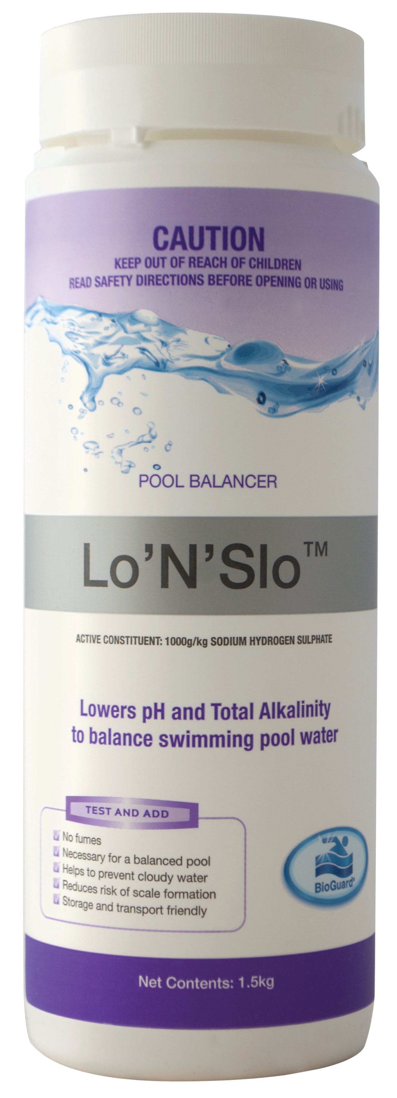 BioGuard Lo'n'slo pH Decreaser 1.5kg