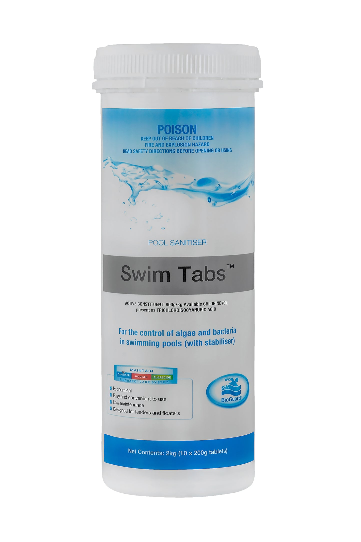 BioGuard Swim Tabs 2kg Chlorine Tablets