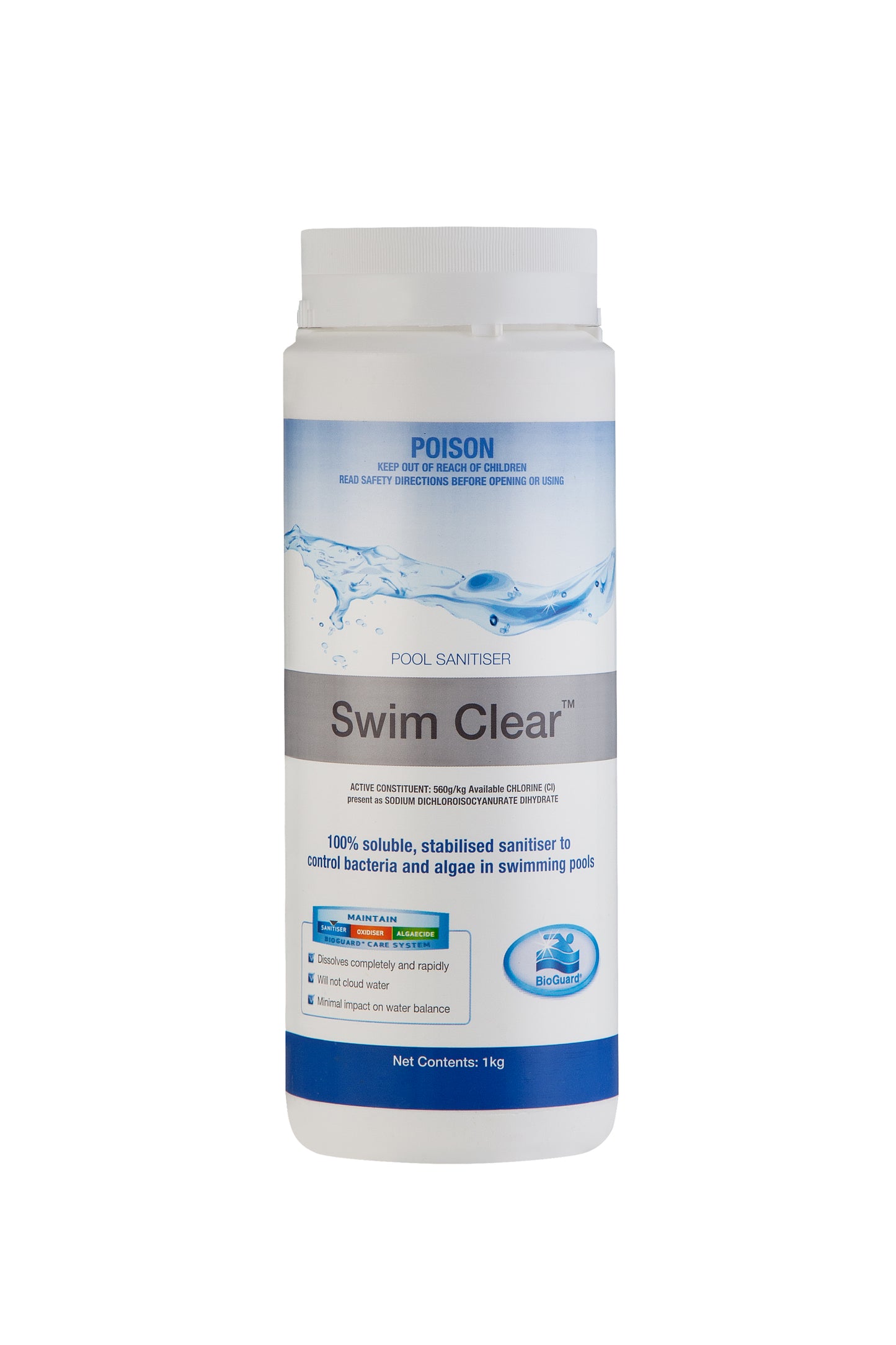 BioGuard Swim Clear 1kg Chlorine