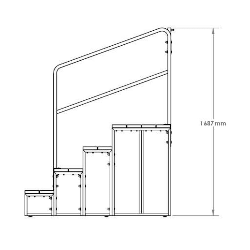 Spa World 4 Tier Step