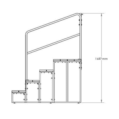 Spa World 4 Tier Step