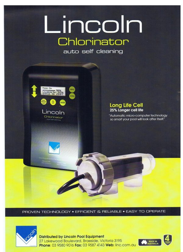 Lincoln 25gm Salt Chlorinator