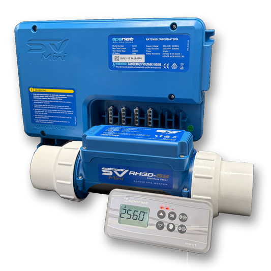 SpaNET SV Mini 1 Control System 15amp inc. 3.0kw Heater & Touchpad