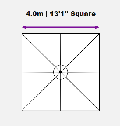 Shadowspec™ SU10 4.0m Umbrella - Square