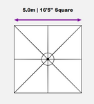 Shadowspec™ SU10 5.0m Umbrella - Square