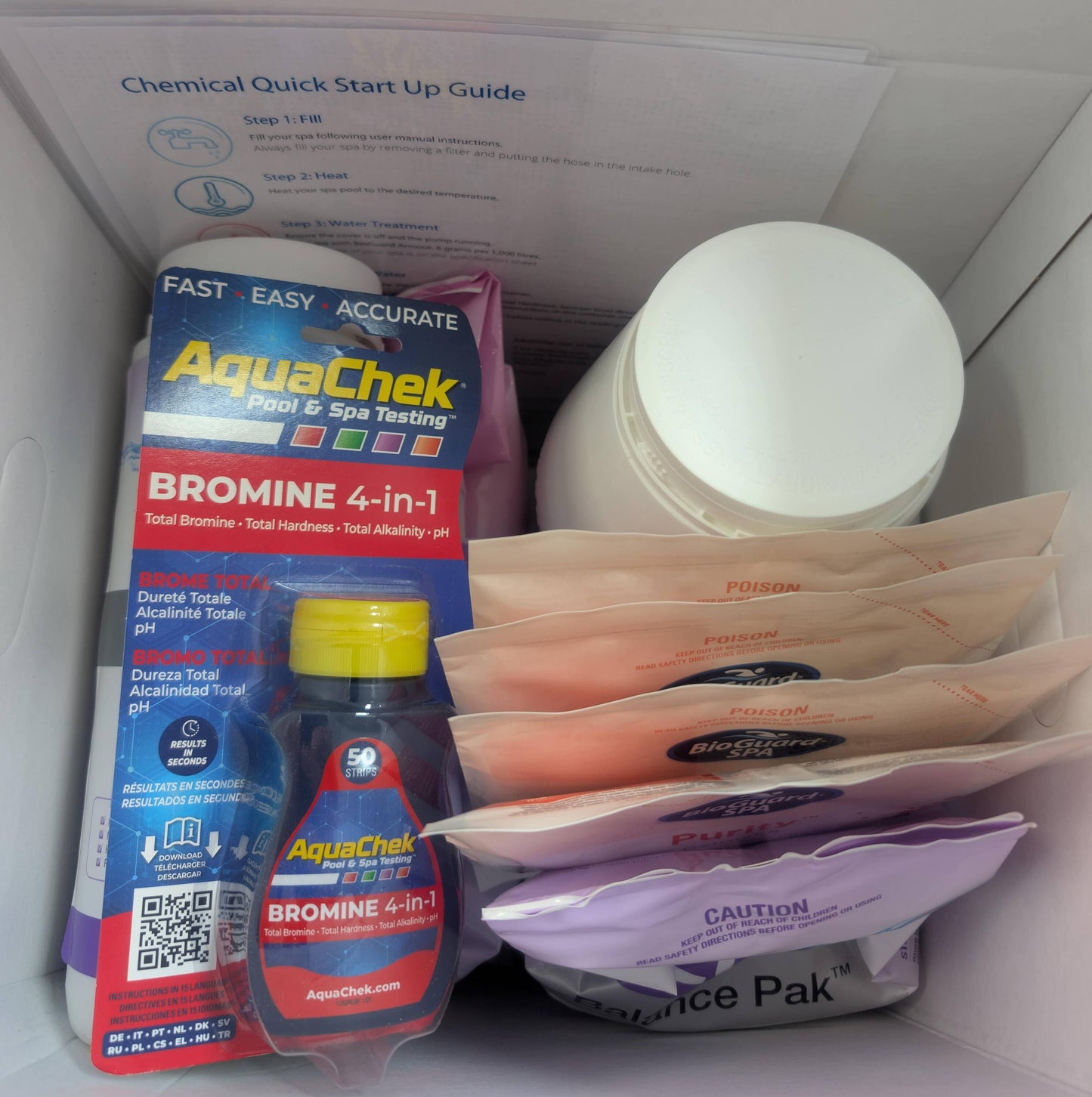 Basic Swim Spa Full Chemical Balance Start Up Kit