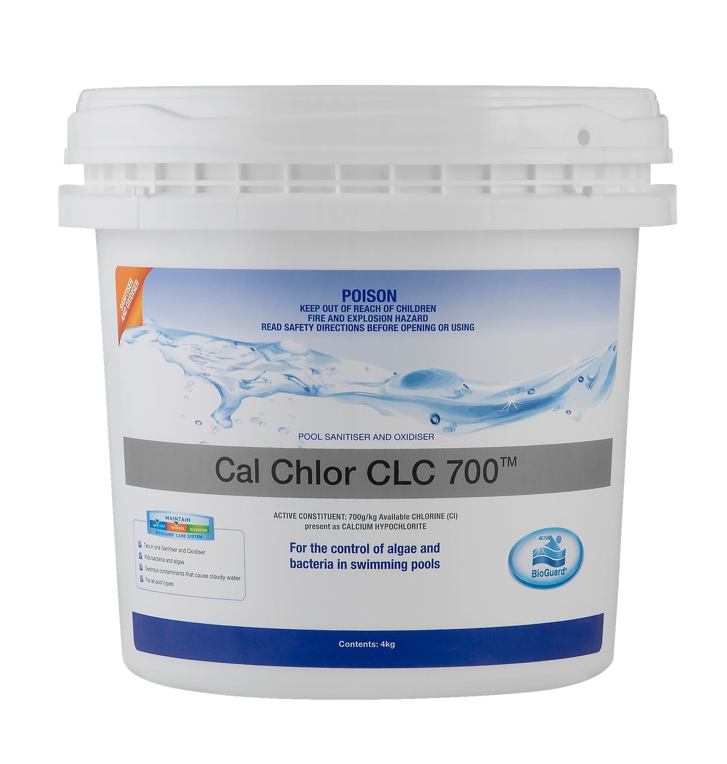 Bioguard Cal Chlor 700 Pool Chlorine 4kg