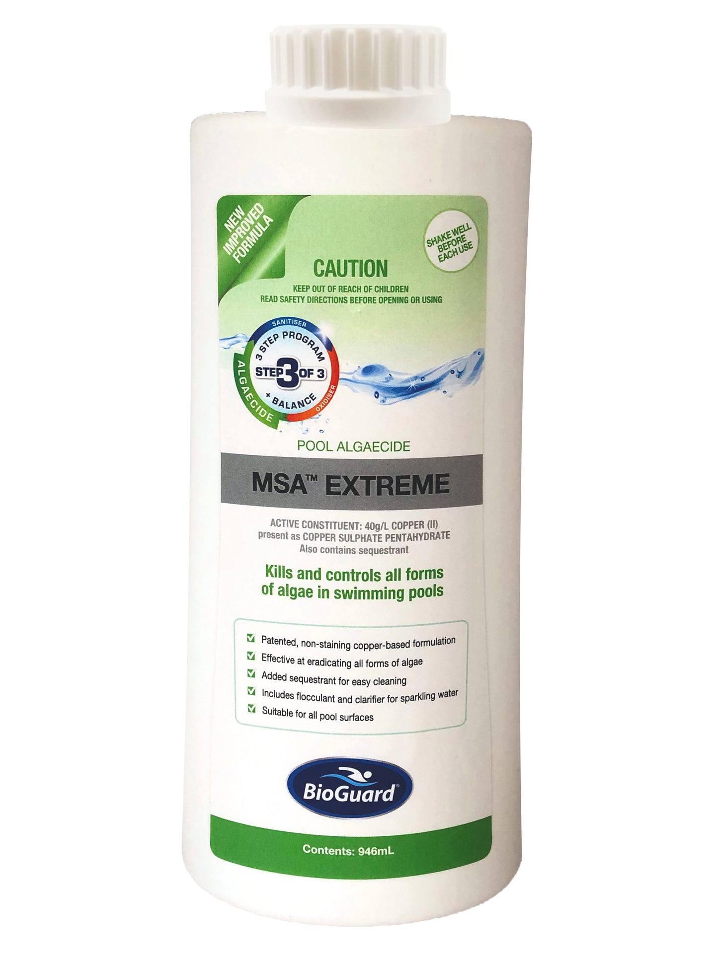 Bioguard MSA Extreme Algaecide 946ml - In Store Only