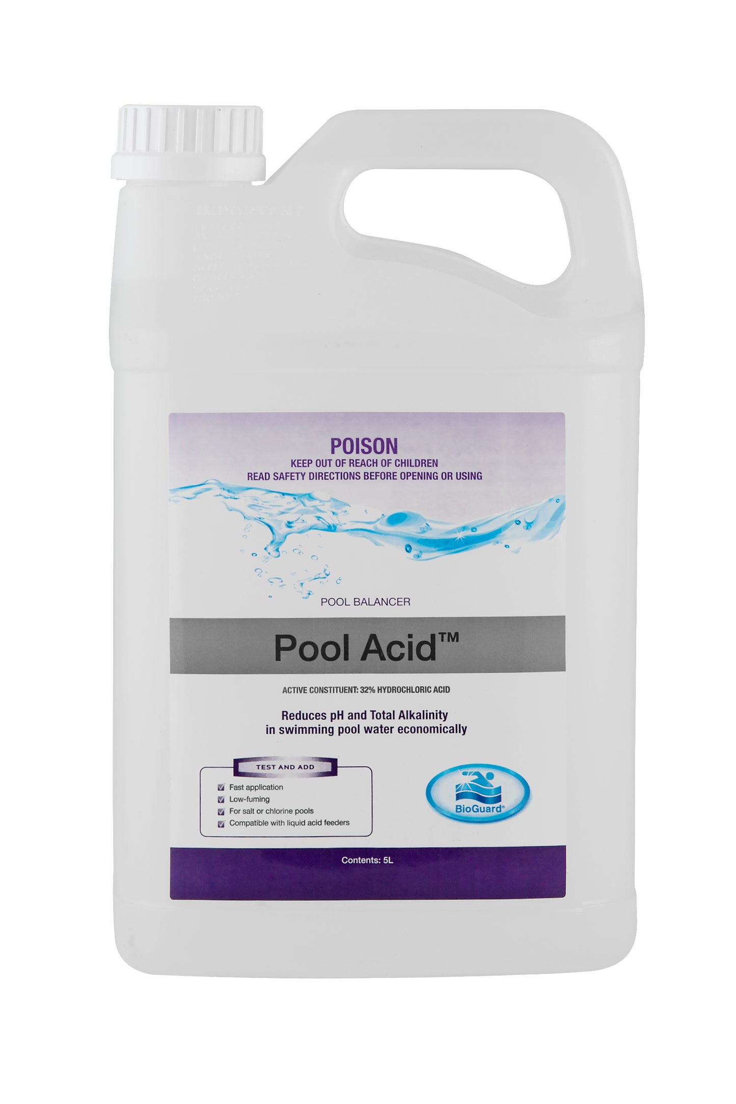 Bioguard Pool Acid 5 litre - In Store Only