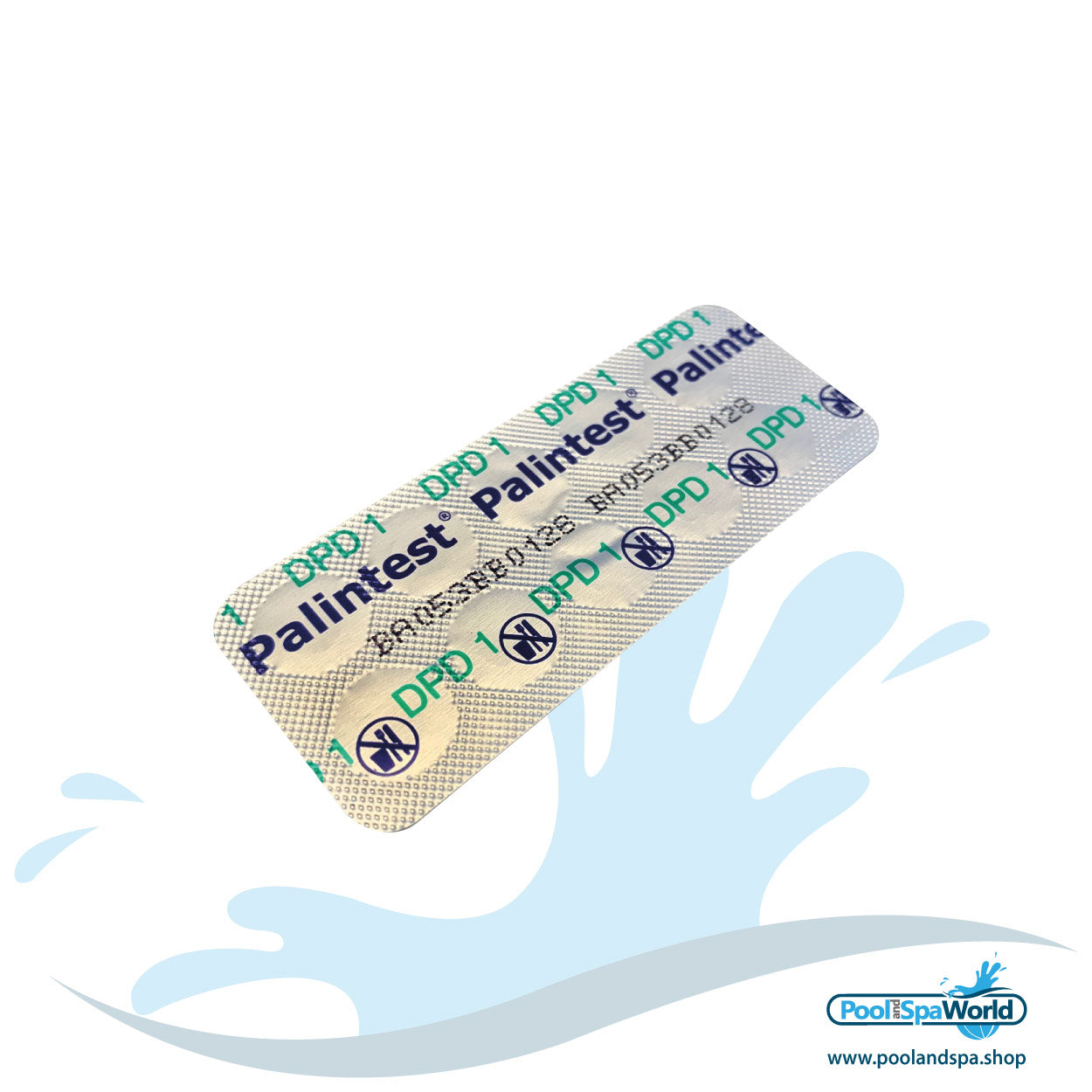 DPD 1 Chlorine Testing Tablets - 1x sheet of 10