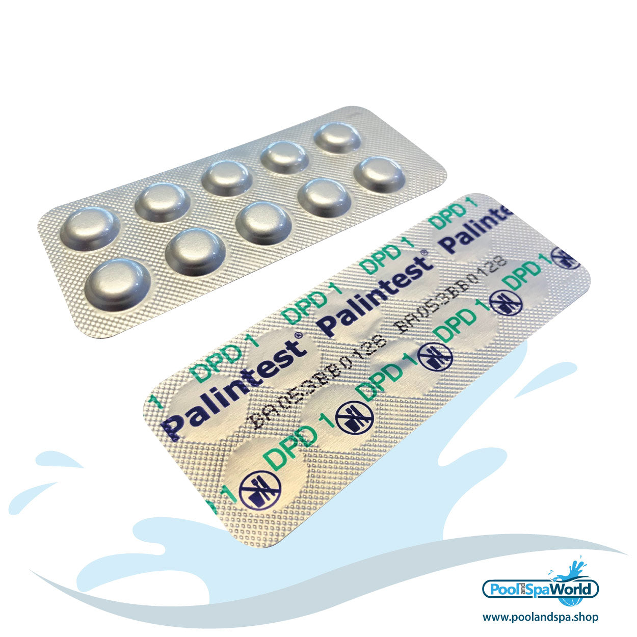 DPD 1 Chlorine Testing Tablets - 1x sheet of 10 – Pool & Spa World