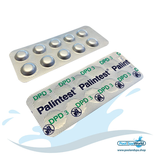 DPD 3 Chlorine Testing Tablets - 1x sheet of 10