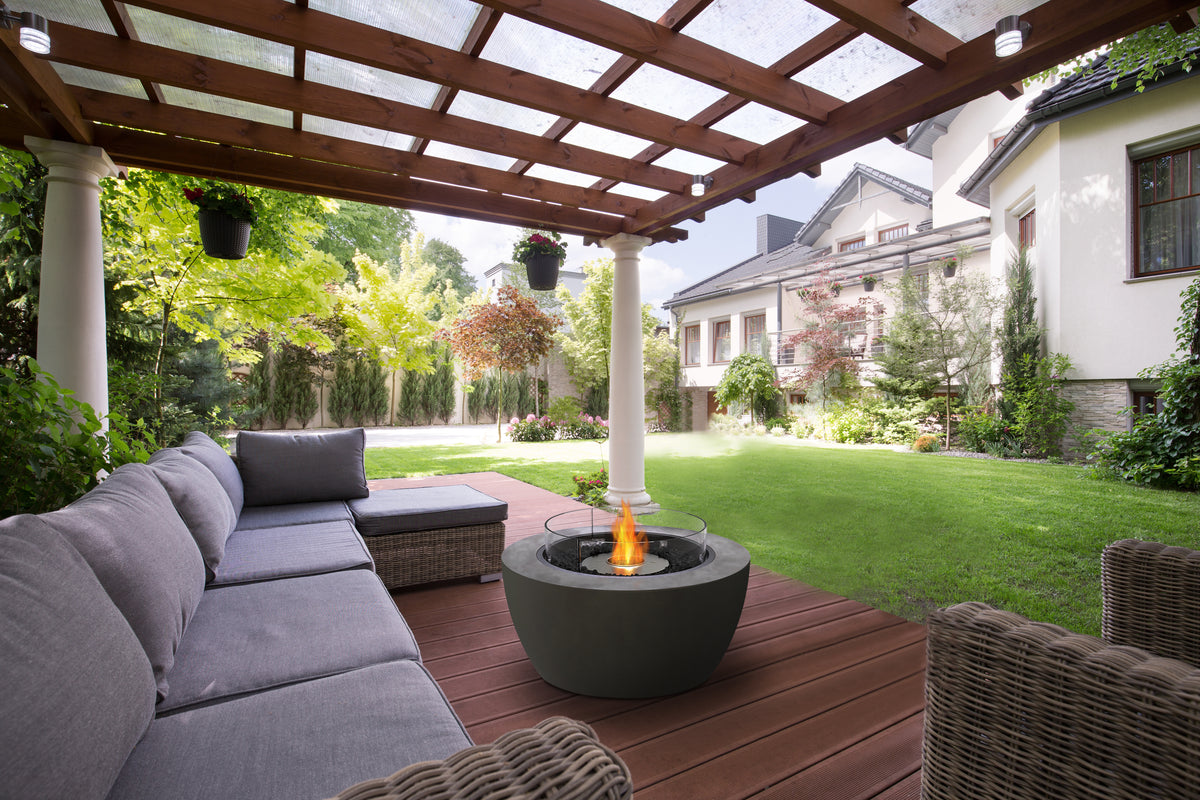 EcoSmart Pod 40 in an outdoor entertaining area