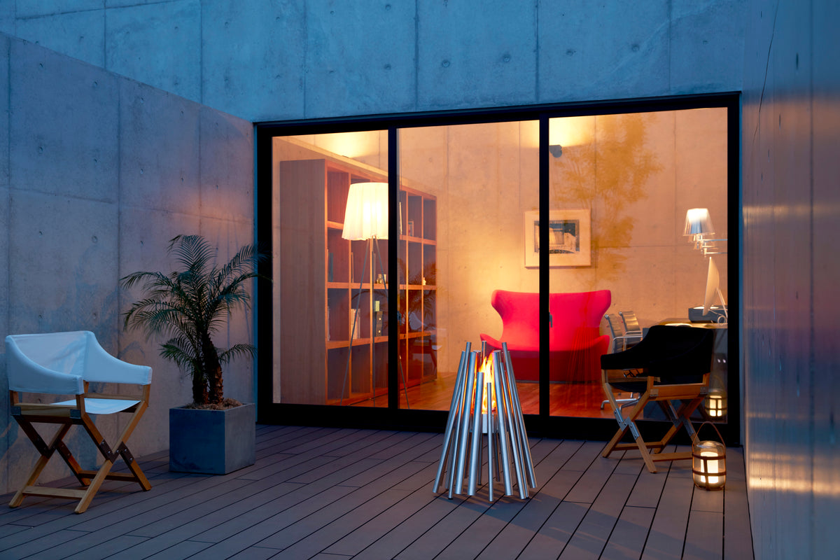EcoSmart Stix in an outdoor entertaining area
